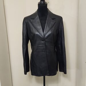 Valerie Stevens 90s Black Leather Jacket